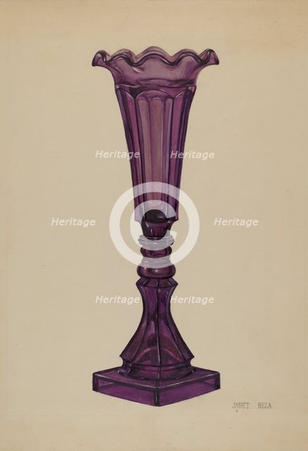 Vase, c. 1937. Creator: Janet Riza.
