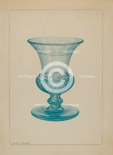 Vase, c. 1937. Creator: John Dana.
