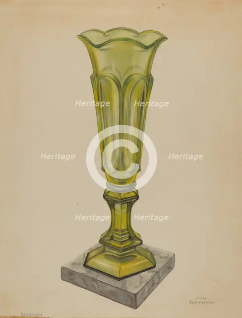 Vase, c. 1937. Creator: John Tarantino.