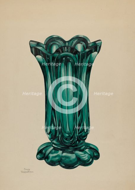 Vase, c. 1937. Creator: John Tarantino.