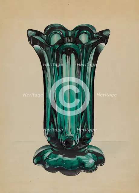 Vase, c. 1937. Creator: John Tarantino.