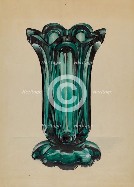 Vase, c. 1937. Creator: John Tarantino.