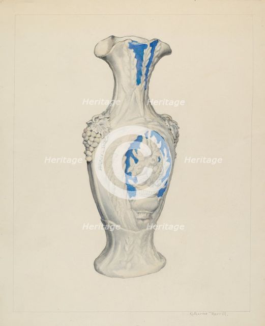 Vase, c. 1937. Creator: Katharine Merrill.