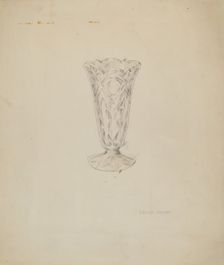 Vase, c. 1937. Creator: Lillian Causey