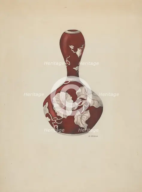 Vase, c. 1937. Creator: Madeline Arnold.
