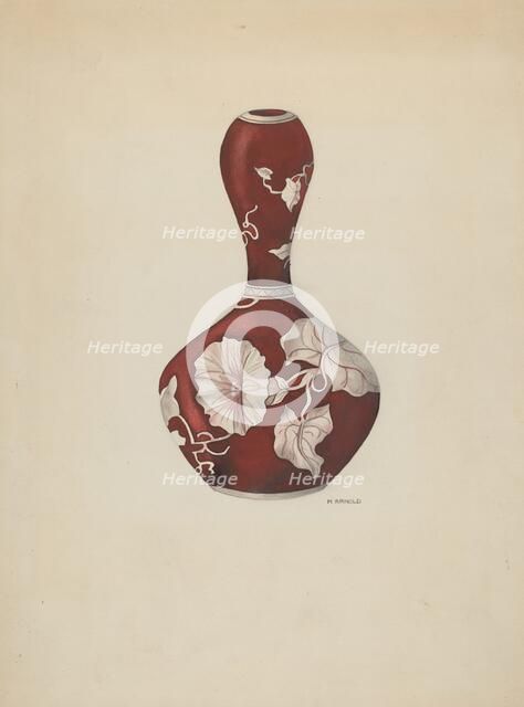 Vase, c. 1937. Creator: Madeline Arnold.