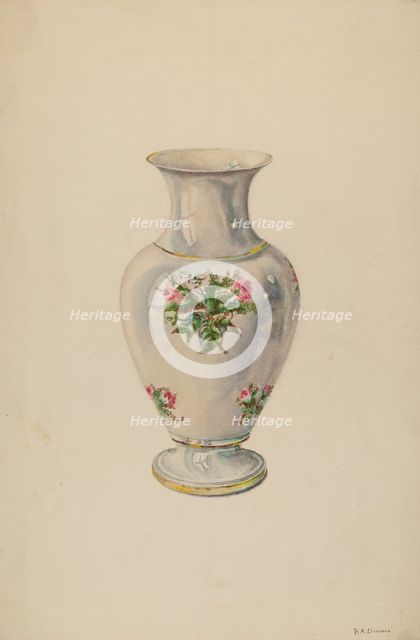 Vase, c. 1938. Creator: Byron Dingman.