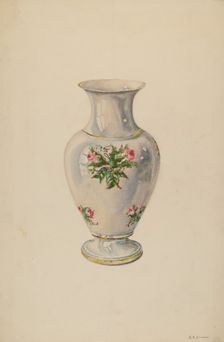 Vase, c. 1938. Creator: Byron Dingman