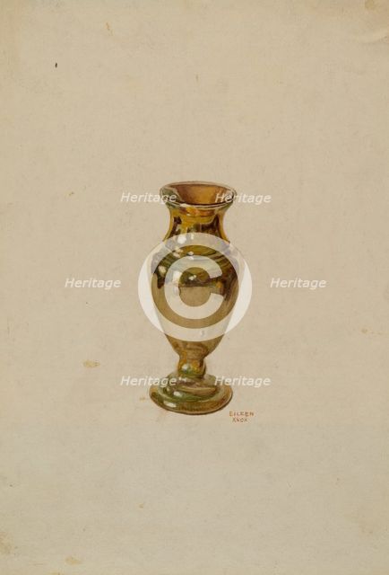 Vase, c. 1938. Creator: Eileen Knox.