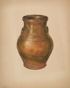 Vase, c. 1938. Creator: Giacinto Capelli