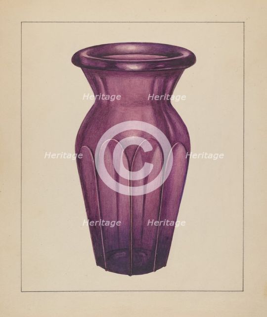Vase, c. 1938. Creator: Isidore Steinberg.