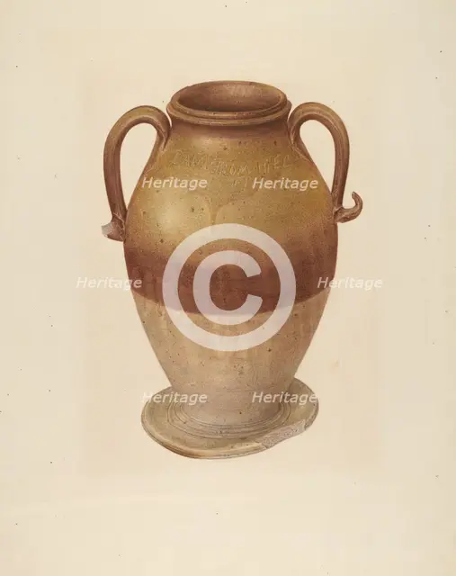 Vase, c. 1939. Creator: Isadore Goldberg.