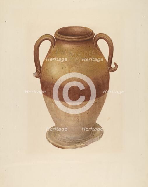 Vase, c. 1939. Creator: Isadore Goldberg.