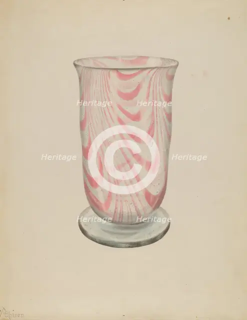 Vase, c. 1940. Creator: Alvin Shiren.