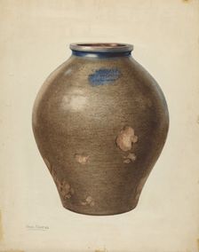 Vase, c. 1940. Creator: Charles Caseau