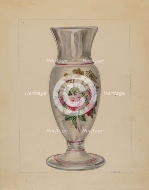 Vase, c. 1940. Creator: Gertrude Lemberg.