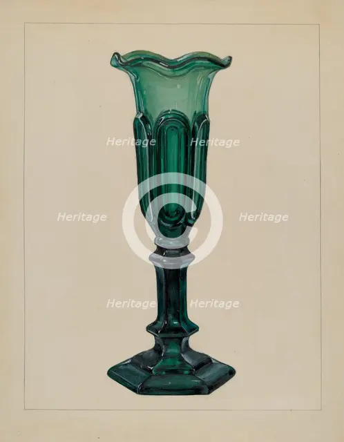 Vase, c. 1940. Creator: Janet Riza.