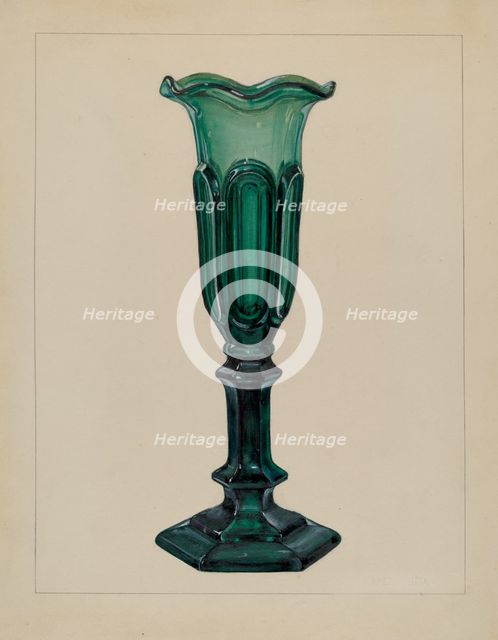 Vase, c. 1940. Creator: Janet Riza.