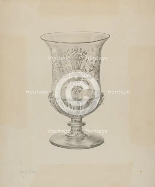 Vase, c. 1940. Creator: John Dana.