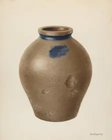 Vase, c. 1940. Creator: John Tarantino