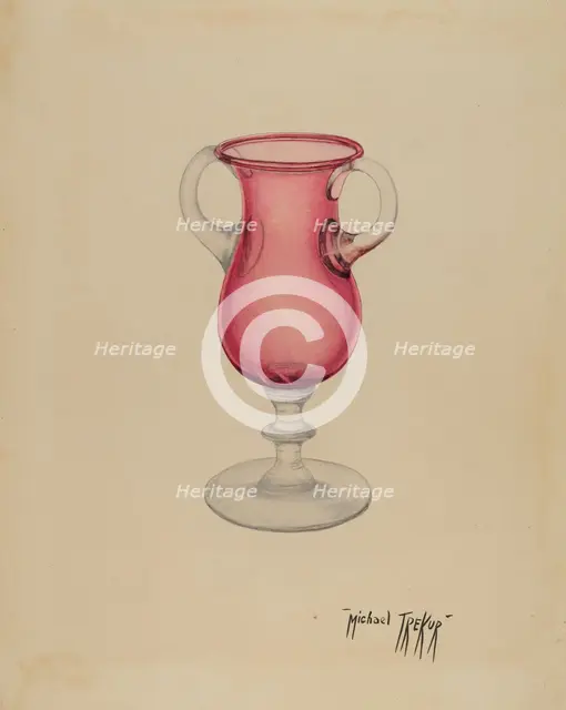 Vase, c. 1940. Creator: Michael Trekur.