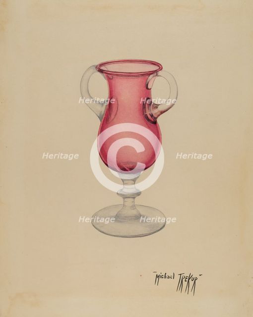 Vase, c. 1940. Creator: Michael Trekur.