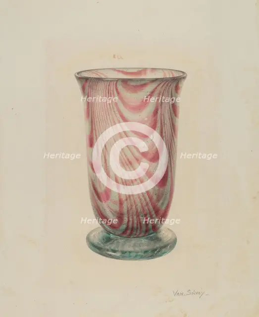 Vase, c. 1941. Creator: Van Silvay.