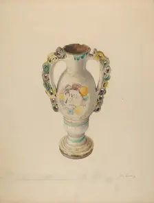 Vase, c. 1941. Creator: John Cutting