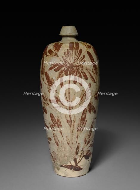 Vase: Cizhou ware, 12th Century. Creator: Unknown.