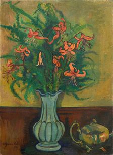 Vase de Fleurs et Théière, 1916. Creator: Valadon, Suzanne (1865-1938)