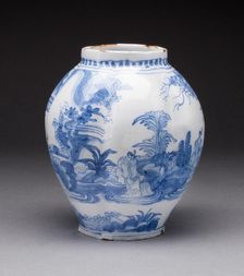 Vase, Delft, c. 1700. Creator: Delftware