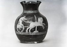 Vase depicting chariot race, Greek, c1955. Creator: Arthur Charles Kirby Ware