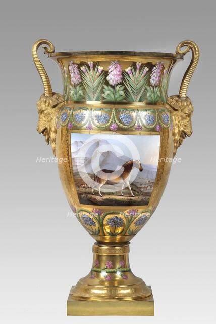 Vase depicting a quagga, Apsley House, London. Artist: Unknown.