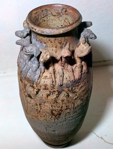 Vase depicting the animals of the Chinese zodiac, 6th century