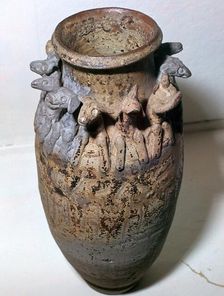 Vase depicting the animals of the Chinese zodiac, 6th century