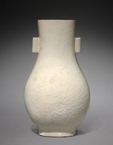 Vase: Ding ware, 1368- 1644. Creator: Unknown