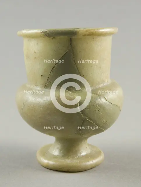 Vase, Egypt, New Kingdom Period, Dynasty 19 (1292-1202 BCE). Creator: Unknown.