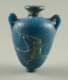 Vase, Egypt, New Kingdom Period, Dynasty 19 (1292-1202 BCE). Creator: Unknown