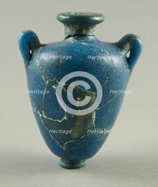 Vase, Egypt, New Kingdom Period, Dynasty 19 (1292-1202 BCE). Creator: Unknown.