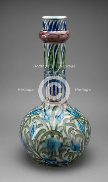Vase, England, c. 1885. Creator: William de Morgan.