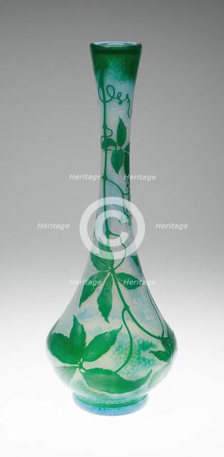 Vase, France, c. 1895/1900. Creator: Daum Frères, Nancy.