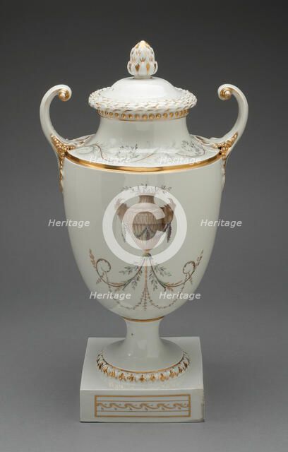 Vase, Fürstenberg, c. 1800. Creator: Fürstenberg Porcelain Factory.
