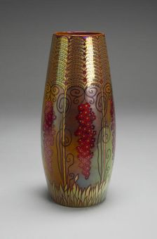 Vase, Hungary, 1898/1900. Creators: Jozsef Rippl-Ronai, Zsolnay-Pécs