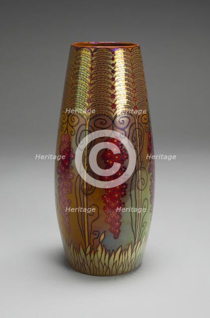 Vase, Hungary, 1898/1900. Creators: Jozsef Rippl-Ronai, Zsolnay-Pécs.