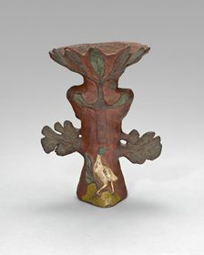 Vase in the Form of a Tropical Plant with Bird and Deity, 1887/88. Creator: Paul Gauguin