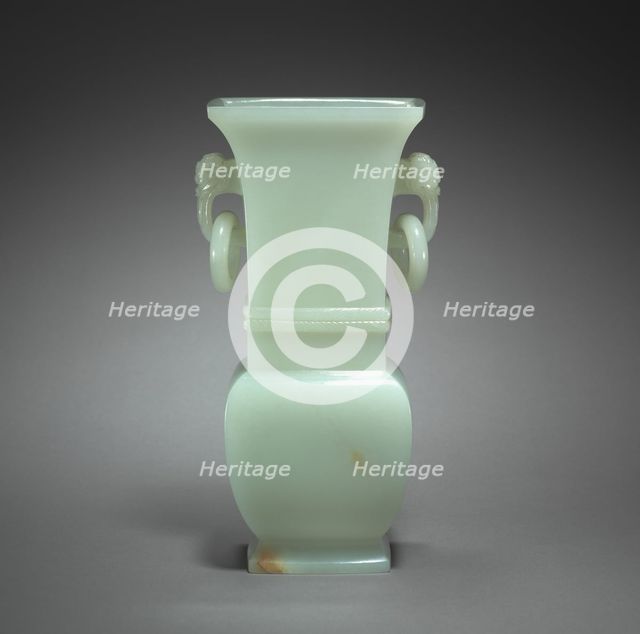 Vase in the Form of Archaic Hu, 1700s. Creator: Unknown.