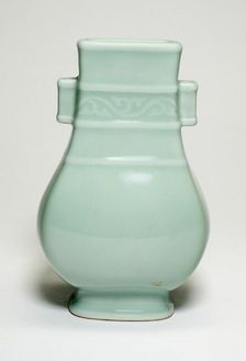 Vase in the Shape of an Ancient Bronze Vessel, Qing dynasty, Qianlong reign, 18th/19th cent. Creator: Unknown