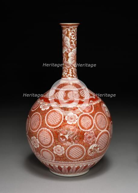Vase: Kutani Ware, 19th century. Creator: Unknown.
