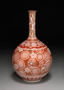 Vase: Kutani Ware, 19th century. Creator: Unknown
