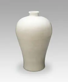 Vase (Meiping) with Peach, Pomegranate, Peapod, and..., Ming dynasty, Yongle period (1403-1424). Creator: Unknown